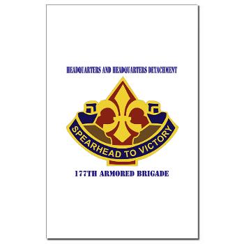 177ABHHD - M01 - 02 - HHD - 177th Armored Bde with Text Mini Poster Print - Click Image to Close