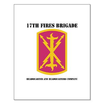 17BHHB - A01 - 02 - DUI - Headquarters and Headquarters Battery With Text - Small Poster