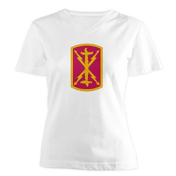 17FAB - A01 - 04 - SSI - 17th Field Artillery Brigade - Women's V-Neck T-Shirt