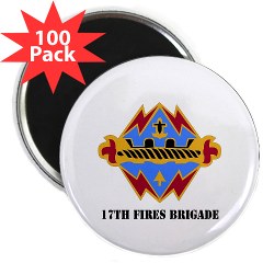 17FB - M01 - 01 - DUI - 17th Fires Brigade with Text 2.25" Magnet (100 pack)