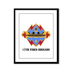 17FB - M01 - 02 - DUI - 17th Fires Brigade with Text Framed Panel Print - Click Image to Close