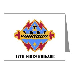 17FB - M01 - 02 - DUI - 17th Fires Brigade with Text Note Cards (Pk of 20) - Click Image to Close