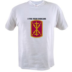 17FB - A01 - 04 - SSI - 17th Fires Brigade with Text Value T-Shirt - Click Image to Close