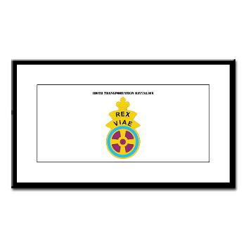 180TB - M01 - 02 - DUI - 180th Transportation Bn with Text - Small Framed Print