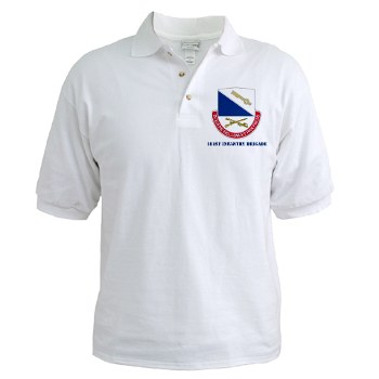 181IB - A01 - 04 - DUI - 181st Infantry Brigade with Text - Golf Shirt - Click Image to Close