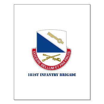 181IB - M01 - 02 - DUI - 181st Infantry Brigade with Text - Small Poster