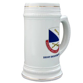 181IB - M01 - 03 - DUI - 181st Infantry Brigade with Text - Stein - Click Image to Close