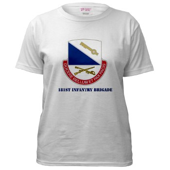 181IB - A01 - 04 - DUI - 181st Infantry Brigade with Text - Women's T-Shirt
