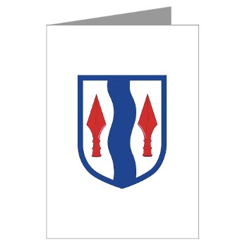 181IB - M01 - 02 - SSI - 181st Infantry Brigade - Greeting Cards (Pk of 10) - Click Image to Close