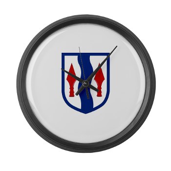 181IB - M01 - 03 - SSI - 181st Infantry Brigade - Large Wall Clock - Click Image to Close