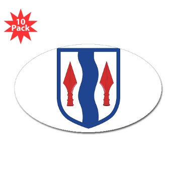 181IB - M01 - 01 - SSI - 181st Infantry Brigade - Sticker (Oval 10 pk)