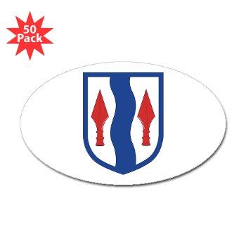 181IB - M01 - 01 - SSI - 181st Infantry Brigade - Sticker (Oval 50 pk)