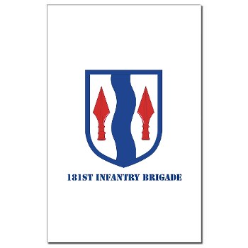 181IB - M01 - 02 - SSI - 181st Infantry Brigade with Text - Mini Poster Print - Click Image to Close