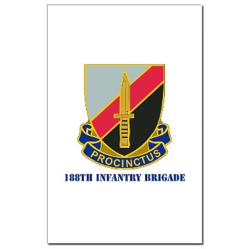 188IB - M01 - 02 - DUI - 188th Infantry Brigade with text Mini Poster Print - Click Image to Close