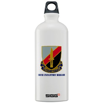 188IB - M01 - 03 - DUI - 188th Infantry Brigade with text Sigg Water Bottle 1.0L - Click Image to Close