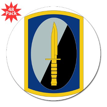 188IB - M01 - 01 - SSI - 188th Infantry Brigade 3" Lapel Sticker (48 pk) - Click Image to Close