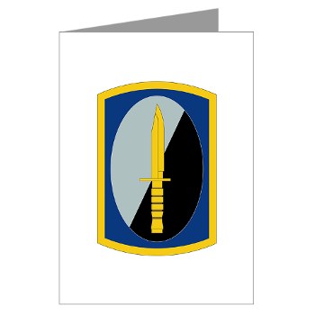 188IB - M01 - 02 - SSI - 188th Infantry Brigade Greeting Cards (Pk of 10) - Click Image to Close