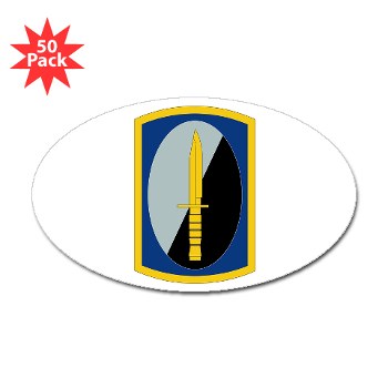 188IB - M01 - 01 - SSI - 188th Infantry Brigade Sticker (Oval 50 pk)