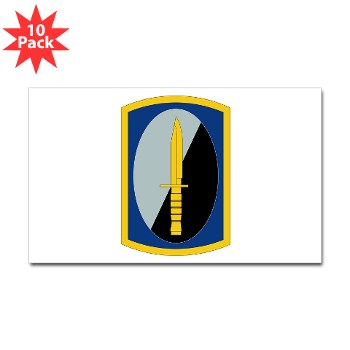 188IB - M01 - 01 - SSI - 188th Infantry Brigade Sticker (Rectangle 10 pk) - Click Image to Close