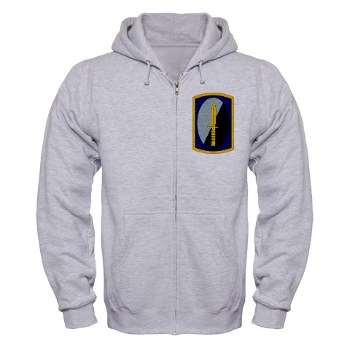 188IB - A01 - 03 - SSI - 188th Infantry Brigade Zip Hoodie - Click Image to Close