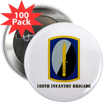 188IB - M01 - 01 - SSI - 188th Infantry Brigade with text 2.25" Button (100 pack)