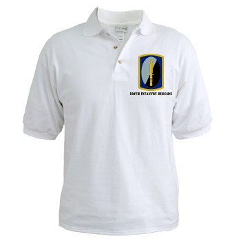 188IB - A01 - 04 - SSI - 188th Infantry Brigade with text Golf Shirt - Click Image to Close