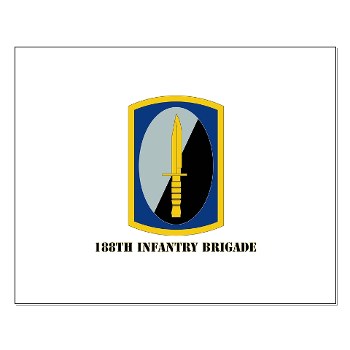 188IB - M01 - 02 - SSI - 188th Infantry Brigade with text Small Poster