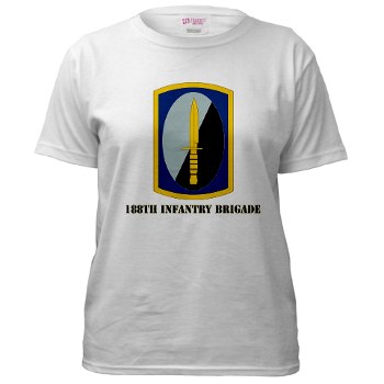 188IB - A01 - 04 - SSI - 188th Infantry Brigade with text Women's T-Shirt - Click Image to Close