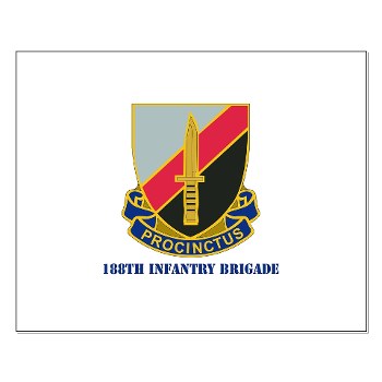 189IB - M01 - 02 - DUI - 189th Infantry Brigade with text Small Poster - Click Image to Close