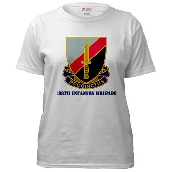 189IB - A01 - 04 - DUI - 189th Infantry Brigade with text Women's T-Shirt