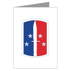 189IB - M01 - 02 - SSI - 189th Infantry Brigade Greeting Cards (Pk of 10) - Click Image to Close