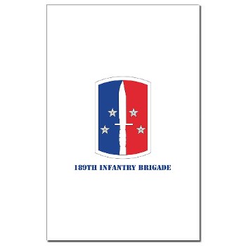 189IB - M01 - 02 - SSI - 189th Infantry Brigade with text Mini Poster Print