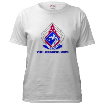 18ABC - A01 - 04 - DUI - XVIII Airborne Corps with Text Women's T-Shirt