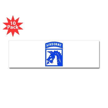 18ABC - M01 - 01 - SSI - XVIII Airborne Corps Sticker (Bumper 10 pack)