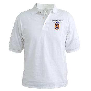 18ABCA - A01 - 04 - SSI - 18th Aviation Brigade Corps (Abn) with Text - Golf Shirt