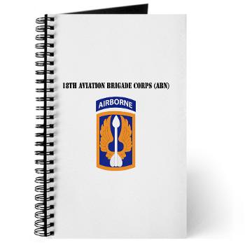 18ABCA - M01 - 02 - SSI - 18th Aviation Brigade Corps (Abn) with Text - Journal