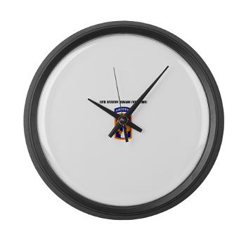 18ABCA - M01 - 03 - SSI - 18th Aviation Brigade Corps (Abn) with Text - Large Wall Clock