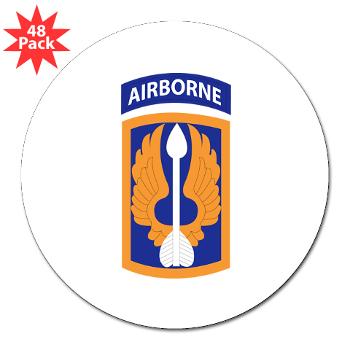 18ABCA - M01 - 01 - SSI - 18th Aviation Brigade Corps (Abn) - 3" Lapel Sticker (48 pk) - Click Image to Close