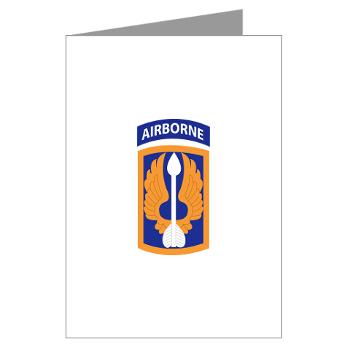 18ABCA - M01 - 02 - SSI - 18th Aviation Brigade Corps (Abn) - Greeting Cards (Pk of 10) - Click Image to Close