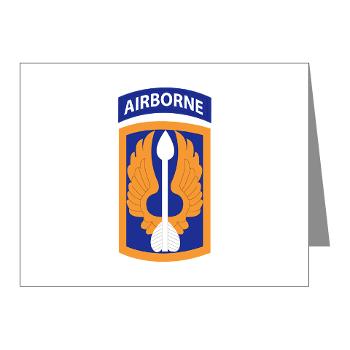 18ABCA - M01 - 02 - SSI - 18th Aviation Brigade Corps (Abn) - Note Cards (Pk of 20) - Click Image to Close