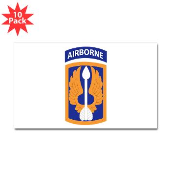 18ABCA - M01 - 01 - SSI - 18th Aviation Brigade Corps (Abn) - Sticker (Rectangle 10 pk)