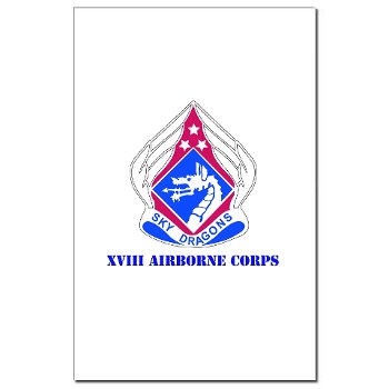 18ABC - M01 - 02 - DUI - XVIII Airborne Corps with Text Mini Poster Print