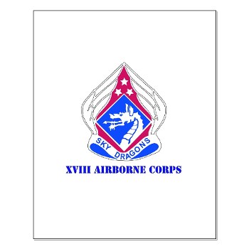 18ABC - M01 - 02 - DUI - XVIII Airborne Corps with Text Small Poster