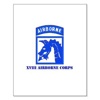 18ABC - M01 - 02 - SSI - XVIII Airborne Corps with Text Small Poster