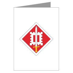 18EB - M01 - 02 - SSI - 18th Engineer Brigade - Greeting Cards (Pk of 10)