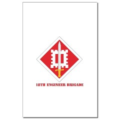 18EB - M01 - 02 - SSI - 18th Engineer Brigade with Text - Mini Poster Print
