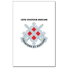 18EB - M01 - 02 - DUI - 18th Engineer Brigade with Text Mini Poster Print
