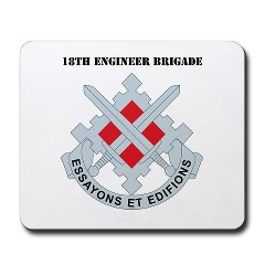 18EB - M01 - 03 - DUI - 18th Engineer Brigade with Text Mousepad