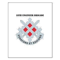 18EB - M01 - 02 - DUI - 18th Engineer Brigade with Text Small Poster