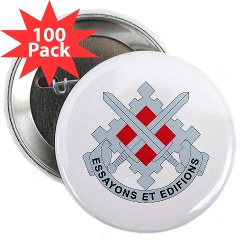 18EB - M01 - 01 - DUI - 18th Engineer Brigade 2.25" Button ( 100 pack)